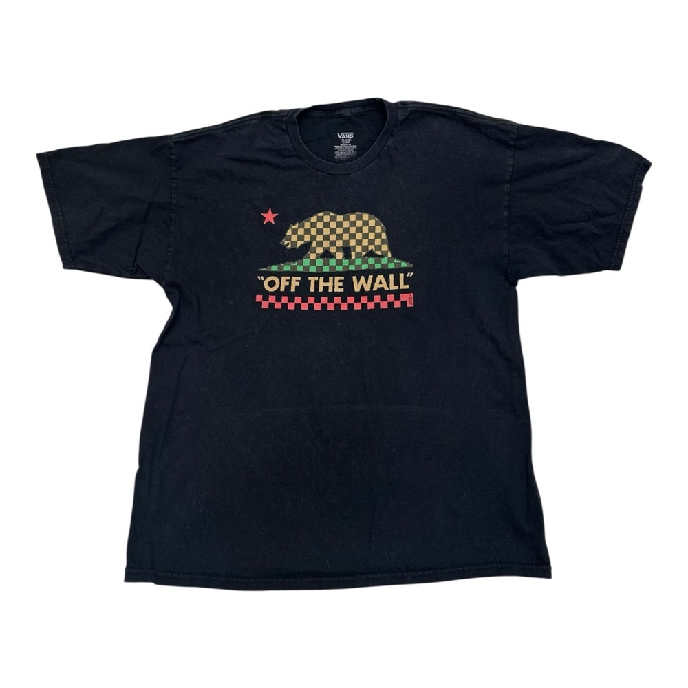 Vans Black Graphic T-Shirt - Mens XL